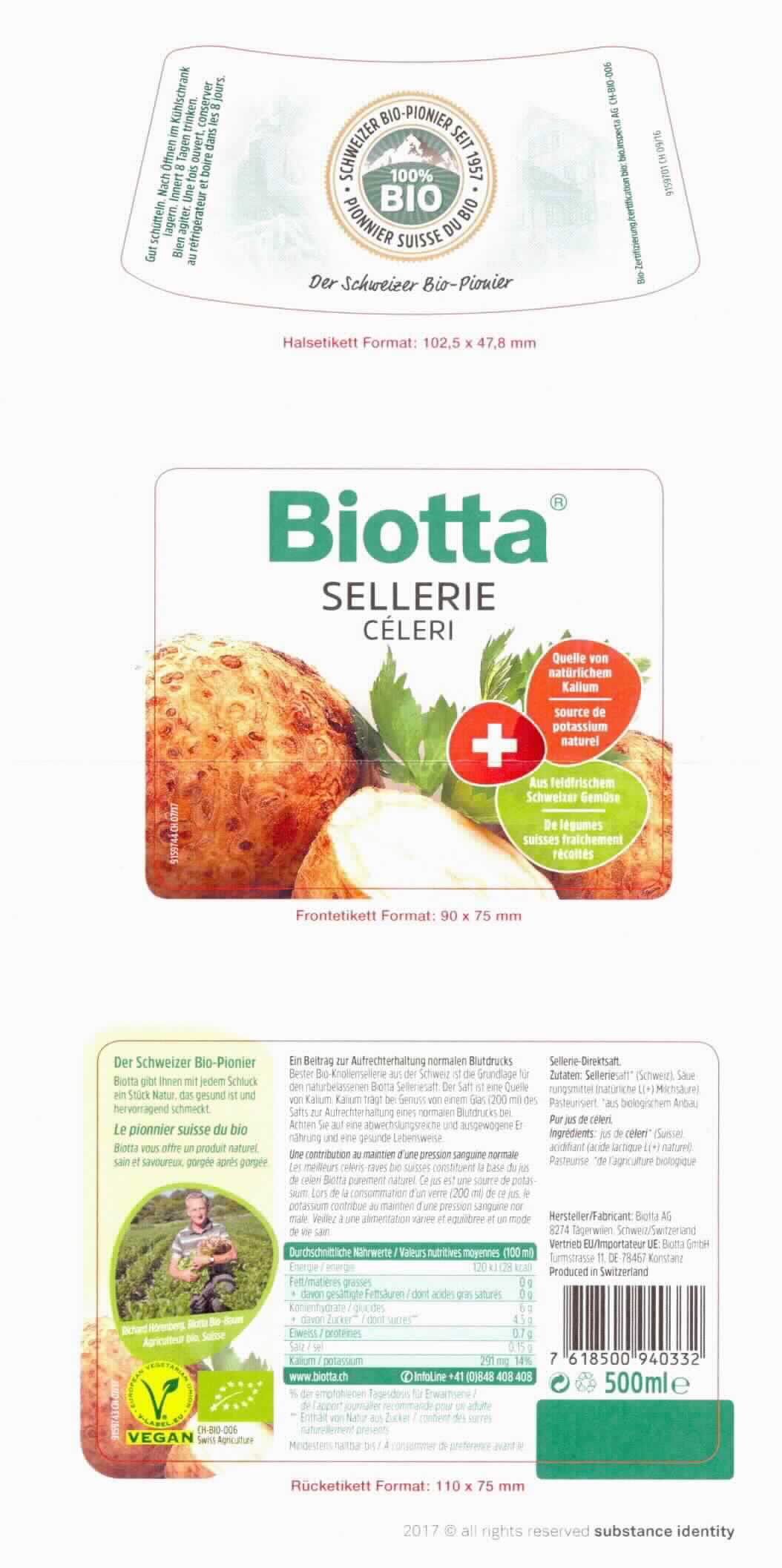 Selleriesaft mit Zusatz von Milchsäure.

Antragsangaben (als zutreffend unterstellt): Sellerie-Direktsaft.  Zur Veranschaulichung wurde ein Ausdruck des Etiketts vorgelegt. Danach sind 6 g/100 ml Kohlenhydrate enthalten.

Zugesetzter Zucker im Sinne der ZAnm 5a), 3. Anstrich Kap 20 (gemäß Angabe): nicht enthalten.

Die zugesetzte Milchsäure verändert nicht den ursprünglichen Charakter eines Gemüsesaftes der Position 2009.

Gemüsesaft aus anderen Gemüsen, nicht gegoren, ohne Zusatz von Alkohol, auch mit Zusatz von Zucker oder anderen Süßmitteln, mit einem Brixwert von 67 oder weniger, kein Birnensaft, keinen zugesetzten Zucker enthaltend, anderer, nicht in Pulverform, anderer.