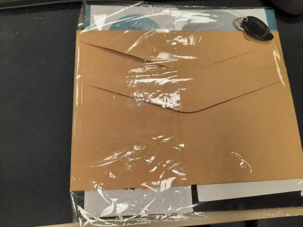 Es handelt sich um eine Zusammenstellung der nachstehend beschriebenen Waren, die gemeinsam in einem Beutel aus Kunststofffolie verpackt sind:

1. Zwei unfertige Rubbelkarten, bestehend aus den nachstehend beschriebenen Komponenten:

- Zwei Zuschnitte aus Papier (Format etwa 21,9 x 22,0 cm). Auf der einen Seite sind sie neben einem
  Streifenmuster im Wesentlichen mit der comicartigen Abbildung eines Tierkopfes, mit einer
  persönlichen Mitteilung sowie mit einer Frage bedruckt. Auf der anderen Seite sind sie mit einem
  Streifenmuster sowie einem Textfeld zum handschriftlichen Beschreiben bedruckt. Durch
  entsprechendes Falten sollen aus den Zuschnitten zwei Klappkarten mit persönlichen Mitteilungen
  hergestellt werden.

- Zwei kreisrunde Aufkleber aus klarsichtiger Kunststofffolie (Durchmesser etwa 9,5 cm), die
  vollflächig mit einer silberfarbenen Beschichtung versehen und rückseitig auf einem Trägerpapier
  zum Abziehen aufgeklebt sind. Mit den Aufklebern sollen bestimmte Bereiche der vorstehend
  beschriebenen Klappkarten überklebt werden.

Den noch unfertigen Rubbelkarten liegen zwei passende Briefumschläge aus braunem Papier bei (Format etwa 22,8 x 11,9 cm).

2. Ein sog. Scratcher aus Kunststoff (Länge x Breite etwa 4,0 x 2,5 cm) mit daran angebrachter Kugelkette aus unedlem Metall. Mit dem Scratcher kann die silberfarbene Beschichtung von den vorstehend beschriebenen Aufklebern abgekratzt werden.  

Abbildung siehe Anlage.

Derartige Waren gehören als "bedruckte Karten mit persönlichen Mitteilungen, auch illustriert, auch mit Umschlägen oder Verzierungen aller Art" zum TARIC-Code 4909 00 00 00,  da es sich zolltarifrechtlich eine Warenzusammenstellung in Aufmachung für den Einzelverkauf handelt, deren wesentlicher Charakter nach dem Wert durch die unter 1. beschriebenen Waren bestimmt wird.