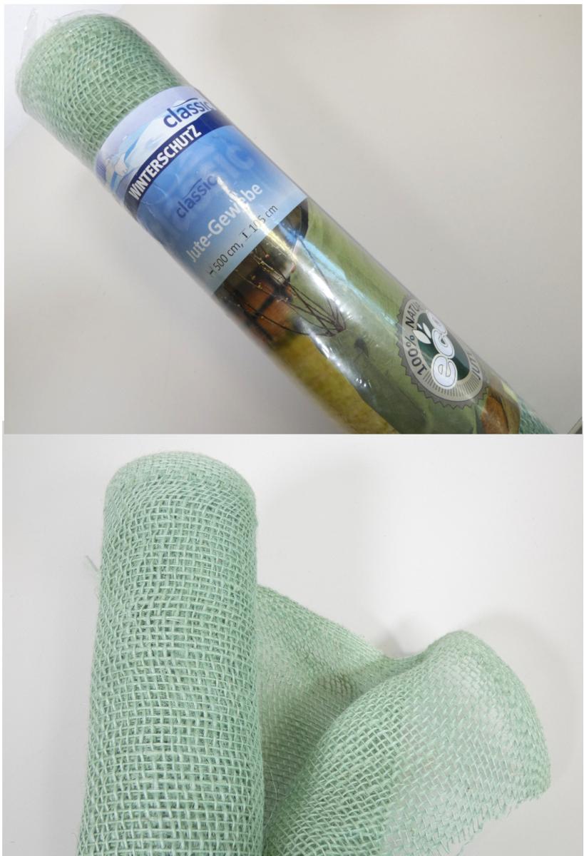 Gewebe, Foto siehe Anlage,
- laut Antrag:
-- mit einer bedruckten Pappbanderole umwickelt,
-- als Meterware, mit einer Breite von 105 cm und einer Länge von 500 cm,
-- aus Jute; gefärbt,
-- dient zum Schutz gegen Frost und eisige Winde.

"Gewebe aus Jute, gefärbt, mit einer Breite von weniger als 150 cm"