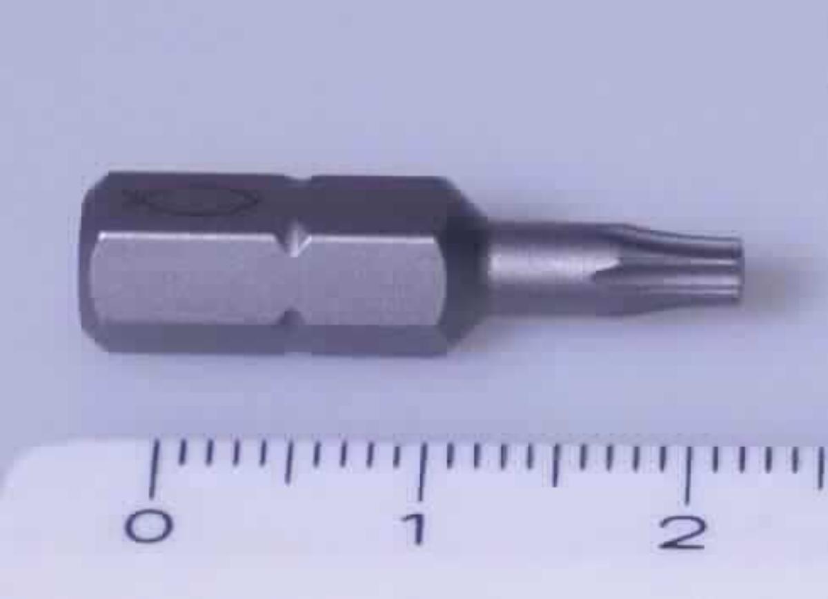 Profi Bit (10er Pack)

- Set, bestehend aus zehn Schraubendrehereinsätzen (Torx) aus Stahl

- Größe T10, Länge ca. 25 mm

- in einer Kunststoffbox verpackt

Abbildung siehe Anlage.

Derartige Erzeugnisse gehören als "auswechselbare Werkzeuge (Schraubendrehereinsätze) zur Verwendung in mechanischen oder nichtmechanischen Handwerkzeugen oder in Werkzeugmaschinen, mit arbeitendem Teil aus unedlem Metall" zum TARIC-Code 8207 9030 00.