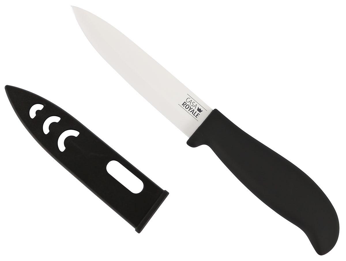 Keramischer Haushaltsartikel, sog. Küchenmesser, Foto siehe Anlage,
- aus verschiedenen Stoffen zusammengesetzte Ware, bestehend aus,
- - einer spitz zulaufenden Klinge (Länge: ca. 12,5 cm),
- - - keramisches Erzeugnis, nach vorheriger Formgebung gebrannt,
- - einem Griff aus Kunststoff (Länge: ca. 12 cm),
- - die Klinge aus Keramik bestimmt insbesondere aufgrund ihrer Bedeutung in Bezug
    auf die Verwendung (arbeitendes Teil) den wesentlichen Charakter der zusammengesetzten
    Ware,
- mit einer Gesamtlänge von ca. 24,5 cm,
- mit einem über die Klinge gezogenen Schutz (Scheide) aus Kunststoffen.

"Keramischer Haushaltsartikel (Messer), Artikel für den Tisch- oder Küchengebrauch, aus
anderer Keramik als Porzellan, gewöhnlicher Ton, Steinzeug, Steingut oder feine Erden,
Küchenwerkzeug zum Schneiden"