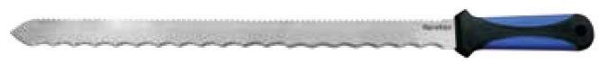 "Dämmstoffmesser, Art.-Nr. 800409"

Ware mit verschiedenen Funktionen, bestehend aus

- einem Messer mit einer feststehenden, vorne spitz zulaufenden ca. 42 cm langen Klinge aus 
  Stahl, einseitig mit einem Wellenschliff (Pos. 8211) und auf der gegenüberliegenden
  Seite mit einer Sägezahung/Säge (Pos. 8202) versehen

- mit einem Griffstück aus Kunststoff

- Gesamtlänge 55 cm, Klingenlänge 420 mm

- aufgrund der verschiedenen Funktionen ist das Erzeugnis unter Anwendung der AV 3 c)  in die
  zuletzt genannte der gleichermaßen in Betracht kommenden Positionen (hier Pos: 8211) ein-
  zureihen

- in einer speziell für die Aufnahme des Messers hergerichteten, zum dauernden Gebrauch
  geeigneten Kunststoffscheide mit Gürtelbefestigung

- gemeinsam in einem tranzparenten Kunststoffschlauch verpackt

Abbildung siehe Anlage.

Derartige Erzeugnisse gehören als "Messer mit schneidender, feststehender Klinge aus unedlem 
Metall, kein Messer der Position 8208, kein Tischmesser" zum TARIC-Code 8211 9200 00.
