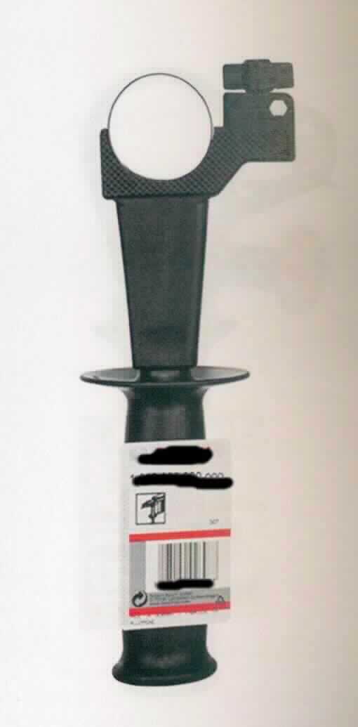 Handgriff
- aus einem Griffstück aus Kunststoff mit Fixierungsschraube,
- zum Anbau an verschiedene von Hand zu führende Werkzeuge mit elektrischem
  oder pneumatischem Antrieb, zur Führung und Stabilisierung des Werkzeugs.

"Teil, erkennbar ausschließlich für pneumatisch oder elektrisch betriebene Werkzeuge,
 keine Ware der TARIC-Codes 8467 9100 00 bis 8467 9900 10 - sog. Handgriff"