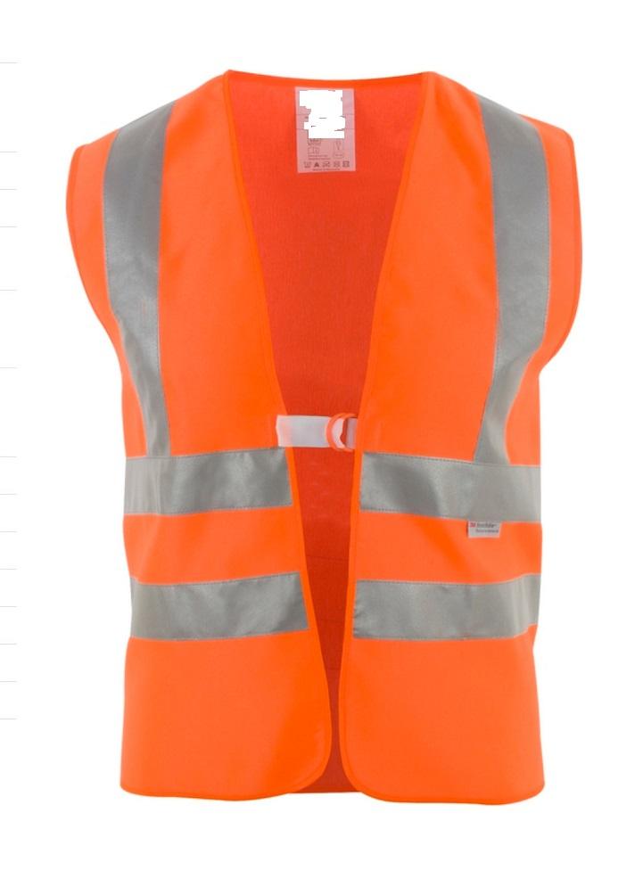 Weste, sog. Warnweste, Art. WTP3, in Erwachsenengröße, Foto siehe Anlage,
- mit einer Produktbeschreibung in einem Polybeutel verpackt,
- aus ca. 0,4 mm dicken, einfarbigen Gewirken aus laut Antrag 100 % Polyester (synthetische Chemie-
  fasern),
- über die Taille reichend (Rückenlänge: ca. 70,5 cm),
- vorn mit einer durchgehenden Öffnung, die mit einem Doppelringverschluss von links über rechts
  geschlossen wird (Männerkleidung),
- ärmellos; mit weiten Armausschnitten,
- mit aufgenähten, ca. 5 cm breiten, reflektierenden Streifen aus Geweben versehen,
- an allen Rändern mit schmalen Streifen aus Gewirken eingefasst.

"Weste, aus Gewirken, aus Chemiefasern, für Männer"