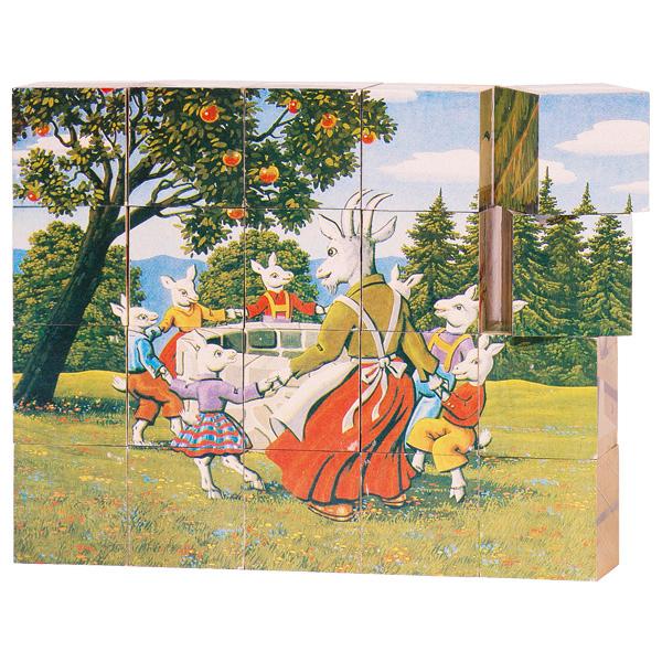 Nach den Angaben der Antragstellerin handelt es sich bei den sogenannten "Würfelpuzzle Märchen, Artikel 57877" um ein Spielzeug in Form einer Warenzusammenstellung, bestehend aus:
- einem Puzzle für Kleinkinder, das aus 20 Würfeln aus Holz (Kantenlänge ca. 34 mm) gebildet wird,
  deren sechs Seiten mit unterschiedlichen Motiven aus Papier beklebt sind,
-- ohne Hinweise auf eine Fertigung in Handarbeit,
- sechs Druckerzeugnissen in Form von Puzzlevorlagen aus Papier, die jeweils mit einem
  Märchenmotiv (z.B. Die sieben Geißlein, Hänsel und Gretel, Rotkäppchen u. a.) bedruckt
  sind und das Zusammensetzen der Würfel zu den entsprechenden Motiven erleichtern sollen,
- gemeinsam in einer bedruckten Pappschachtel für den Einzelverkauf aufgemacht.
Das Würfelpuzzle verleiht der Warenzusammenstellung nach Umfang und insbesondere im Hinblick
auf díe Verwendung zur spielerischen Unterhaltung von Kleinkindern ihren Charakter.   

Die Würfel stellen sich zolltarifrechtlich als eine aus verschiedenen Stoffen zusammengesetzte Ware dar.
Das Holz gibt dabei der Ware die Form, das bedruckte Papier ist jedoch im Hinblick auf den
Verwendungszweck als Puzzle ausschlaggebend, da die verschiedenen aufgedruckten Motive passend
zusammengelegt werden müssen. Im Hinblick auf die Verwendung und den Umfang ist somit kein
charakterverleihender Stoff festzustellen.
In Anwendung der AV 3 c) und der AV 6 ist die Ware daher der letztgenannten der gleichermaßen in
Betracht kommenden Unterpositionen (KN) (9503 0061 und 9503 0069) zuzuweisen.

Waren dieser Art sind daher zolltarifrechtlich als „Puzzles aus anderen Stoffen als Holz“ einzureihen.