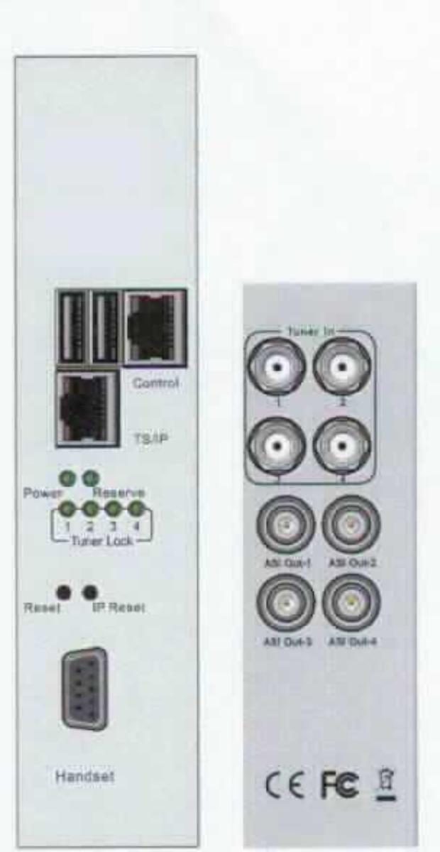 Fernsehsendegerät mit eingebautem Empfänger (Abbildung siehe Anlage)
- aus einer mit vier DVB-C-Tunern, Re-Multiplexer, Ethernet-Controller und weiteren 
  aktiven und passiven Bauelementen bestückten gedruckten Schaltung mit mehreren
  Ein- und Ausgängen,
- zum Empfang von digitalen Fernseh- und Rundfunkprogrammen über Kabel (DVB-C) 
  und zum Empfangen und Senden von digitalisierten Bild- und Tonsignalen innerhalb 
  eines IP-Netzwerkes (IP-Streaming) inklusive Zusammenfassung mehrerer Signale,
- zum Einbau in eine modular aufgebaute digitale TV-Kopfstelle bestimmt.

"Sendegerät für das Fernsehen, auch mit eingebautem Empfangsgerät - Fernsehsendegerät
 mit eingebautem Empfänger"
