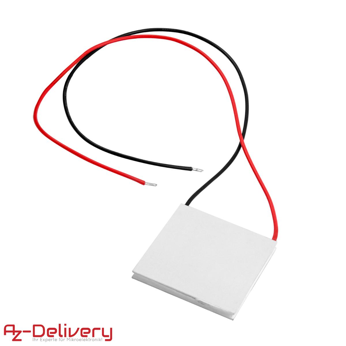 Sog. thermoelektrischer Wandler
- aus mehreren, über elektrische Kontaktelemente miteinander verbundenen, p-/n-leitenden
  Thermopaaren zwischen zwei Isolatoren (Abmessungen  L x B x H: 40 x 40 x 4,9 mm), mit
  zwei elektrischen Anschlusskabeln (Abbildung siehe Anlage),
- bestimmt zur Kälteerzeugung (kennzeichnende Haupttätigkeit) und Wärmeerzeugung,
  wobei sich beim Durchgang von Gleichstrom durch das Modul die eine Batterieseite ab-
  kühlt, während sich die andere Batterieseite erwärmt (Peltier-Effekt).

"Apparat zur Kälteerzeugung, keine Ware der TARIC-Codes 8418 6100 10 bis 8418 6900 91 (Multifunktionsgerät zum Kühlen - kennzeichnende Haupttätigkeit - und Wärmen) - sog. thermoelektrischer Wandler (Peltier-Element)"