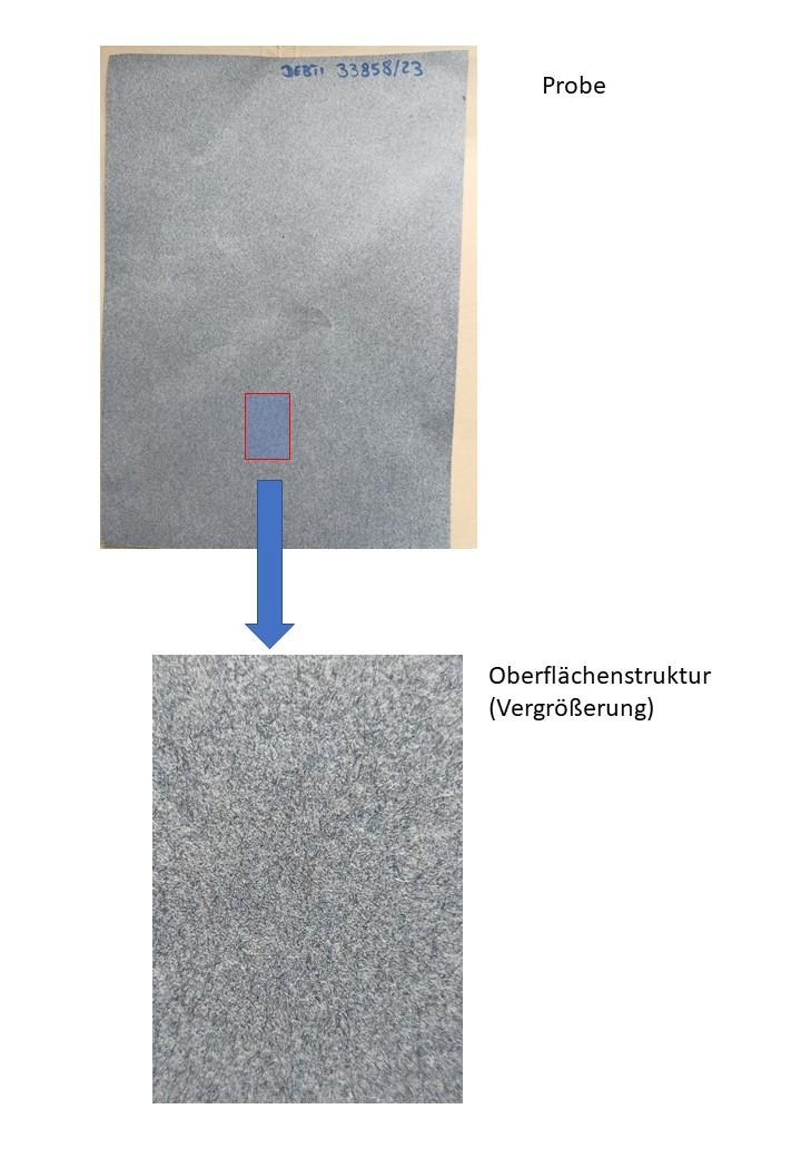 Es handelt sich um Papier aus einem Fasergemisch aus nicht gebleichtem Halbstoff, bestehend aus mehr als 95 GHT Bauwollfasern aus Abfällen der Textilindustrie, kein Zellstoff enthaltend (nach den Angaben des Antragstellers). Das graublaue Papier ist weder gestrichen noch überzogen und hat ein Quadratmetergewicht von 200 bis 350 g. Es wird in quadratischen oder rechteckigen Bogen mit Breiten und Längen von 60 bis 450 cm gehandelt.
Abbildung einer Probe siehe Anlage.

Derartige Waren gehören als "andere als in den Positionen 4801 bis 4804 genannte Papiere, weder gestrichen noch überzogen, nicht weiter bearbeitet als in Anmerkung 3 zu diesem Kapitel angegeben, andere als in den Unterpositionen 4805 11 bis 4805 40 genannte Papiere, Filzpapier" zur Unterposition 4805 50 00 der Kombinierten Nomenklatur.