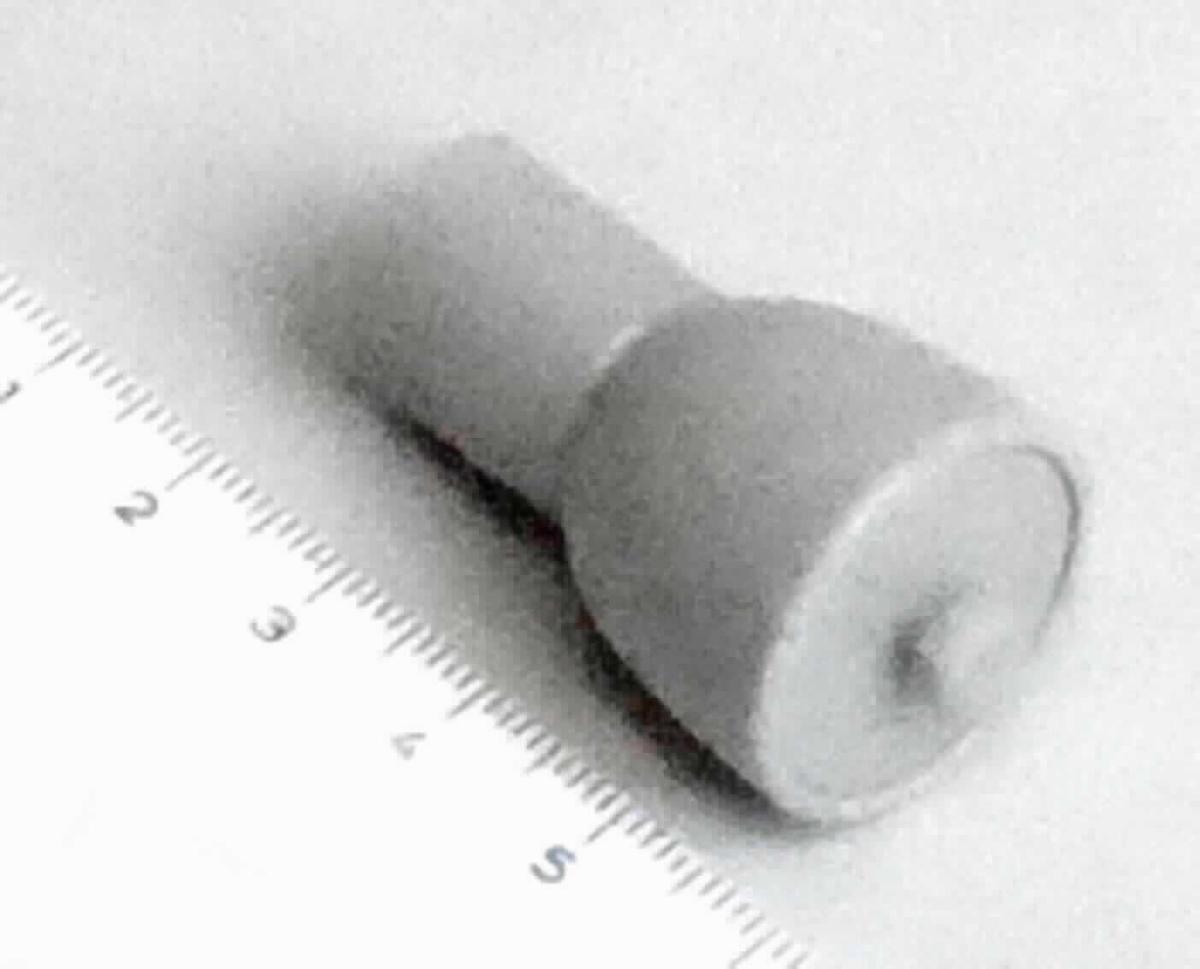 Angaben des Antragstellers:
Adapter zur Konnektierung in einem Assistenzgerät für die Peritonealdialyse, steril und mit Schutzkappe

Feststellungen an einem Warenmuster:
Es wurde ein ca. 3,6 cm langes Verbindungsstück für Schläuche aus einem grauen, harten Material vorgelegt. Das Verbindungsstück ist einseitig mit einem grauen, elastischen, herausnehmbaren Verschlussstopfen versehen.

Befund:
Es handelt sich um ein Verbindungsstück bzw. Verschlussstück aus Kunststoff im Sinne der Position 3917.