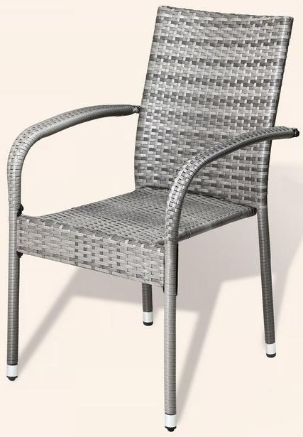 Bei der Ware handelt es sich um ca. 90 x 56 x 60 cm (H x B x T) große Gartenstühle.
Die Ware verfügt im Wesentlichen über ein Gestell mit Rückenlehne und Armlehnen aus pulverbeschichtetem Stahl, über das ein Geflecht aus Polyrattan gewickelt ist.
Das Möbel ist in Sets von je vier Stück verfügbar.

Das Erzeugnis wird als "anderes als von der Position 9402 und den Unterpositionen (HS) 9401 10 bis 9401 69 erfasstes Sitzmöbel, mit Gestell aus Metall, nicht gepolstert" eingereiht.