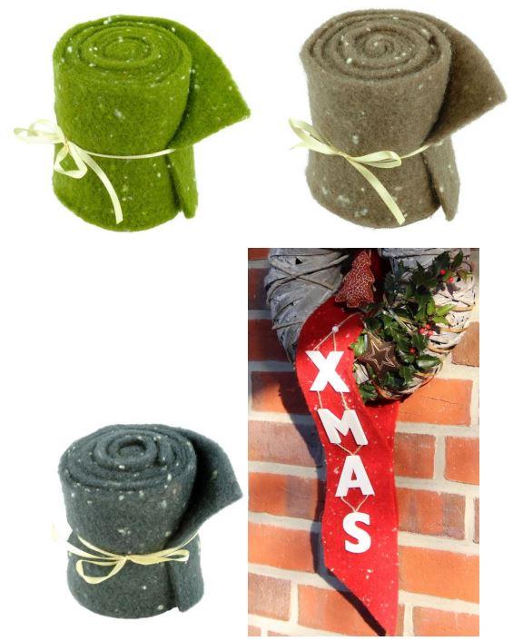 Nadelfilz, sog. Woll-Filzband, Foto siehe Anlage,
- als Meterware, mit einem Band mit bedrucktem Pappetikett umwickelt,
- in den Abmessungen von laut Antrag 150 cm (L) x 12 cm (B),
- laut Antrag in unterschiedlichen Farben,
- aus einem buntgefilzten (Punkte) Nadelfilz aus laut Antrag Wolle,
- weder getränkt, bestrichen, überzogen noch laminiert,
- laut Antrag zum Basteln und Dekorieren bestimmt.

"Filz, Nadelfilz, weder getränkt, bestrichen, überzogen noch laminiert, anderer als in der Unterposition
 5602 1011 genannte"