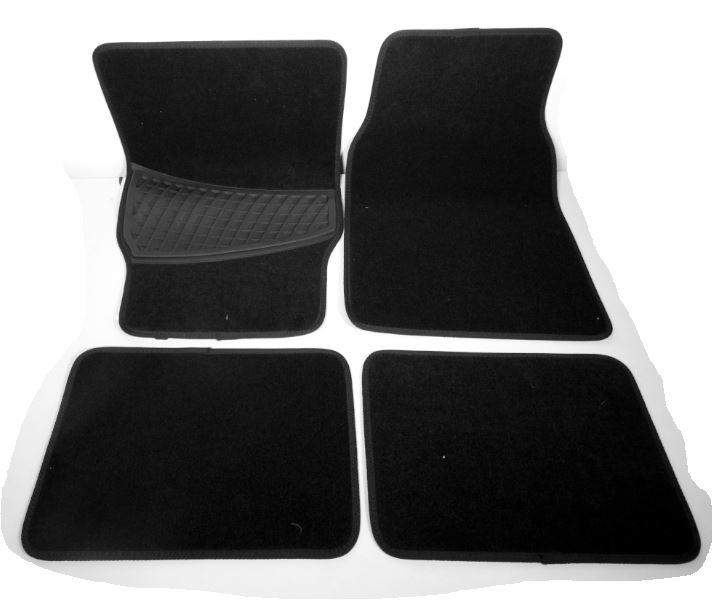 Autoteppich-Set, 4-teilig, Art.Nr. 37111, Foto siehe Anlage,
- in der Passform für Kfz-Innenräume (mit abgerundeten Ecken; u. a. somit konfektioniert) zugeschnitten:
-- für den Fahrer und den Beifahrer in den Abmessungen von ca. 65,5 cm x 43 cm,
-- für die Mitfahrer auf den Rücksitzen in den Abmessungen von ca. 41 cm x 29 cm,
- laut Untersuchungsergebnis:
-- aus einem Vliesstoff aus synthetischen Spinnstoffen,
-- mit einer Rückbeschichtung aus augenscheinlich Kunststoff (Noppenprägung) versehen,
-- weder gewebt noch getuftet,
-- kein Nadelfilz,
-- nicht handgearbeitet,
- an den Rändern mit ca. 1 cm breiten Gewebestreifen eingefasst und gesäumt; der Teppich für den
  Fahrer ist zusätzlich mit einem sog. Trittschutz aus augenscheinlich Kunststoff ausgestattet,
- erfüllt die Bedingungen zur Einreihung als Teppich; keine Einreihung als Zubehör für Pkw, da die
  Ware in der Position 5705 genauer bezeichnet ist.

"Teppich, anderer als in den Positionen 5701 bis 5704 genannte, aus synthetischen Spinnstoffen,
 nicht handgearbeitet"