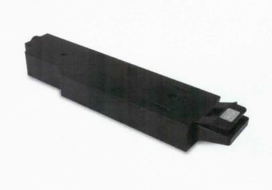 Sog. Resttintenbehälter (Waste Ink tank)
- im Wesentlichen bestehend aus einem spezifisch geformten Kunststoffgehäuse, Aussparungen und Hebel
  an der Seite zum passgenauen Einsetzen in bestimmte Tintenstrahldrucker,
- zur Verwendung in einem Tintenstrahldrucker zum Auffangen der überschüssigen Tinte, welche beim
  Reinigungsvorgang des Druckkopfes der Tintenpatrone anfällt,
- erkennbar ausschließlich zum Einsetzen in Geräte der Position 8443 (Drucker) bestimmt.

Die Ware wird als "Teil, erkennbar ausschließlich für Geräte der Position 8443 bestimmt, nicht von den
Unterpositionen (KN) 8443 9110 bis 8443 9910 erfasst" eingereiht.

Anlage: 1 Abbildung