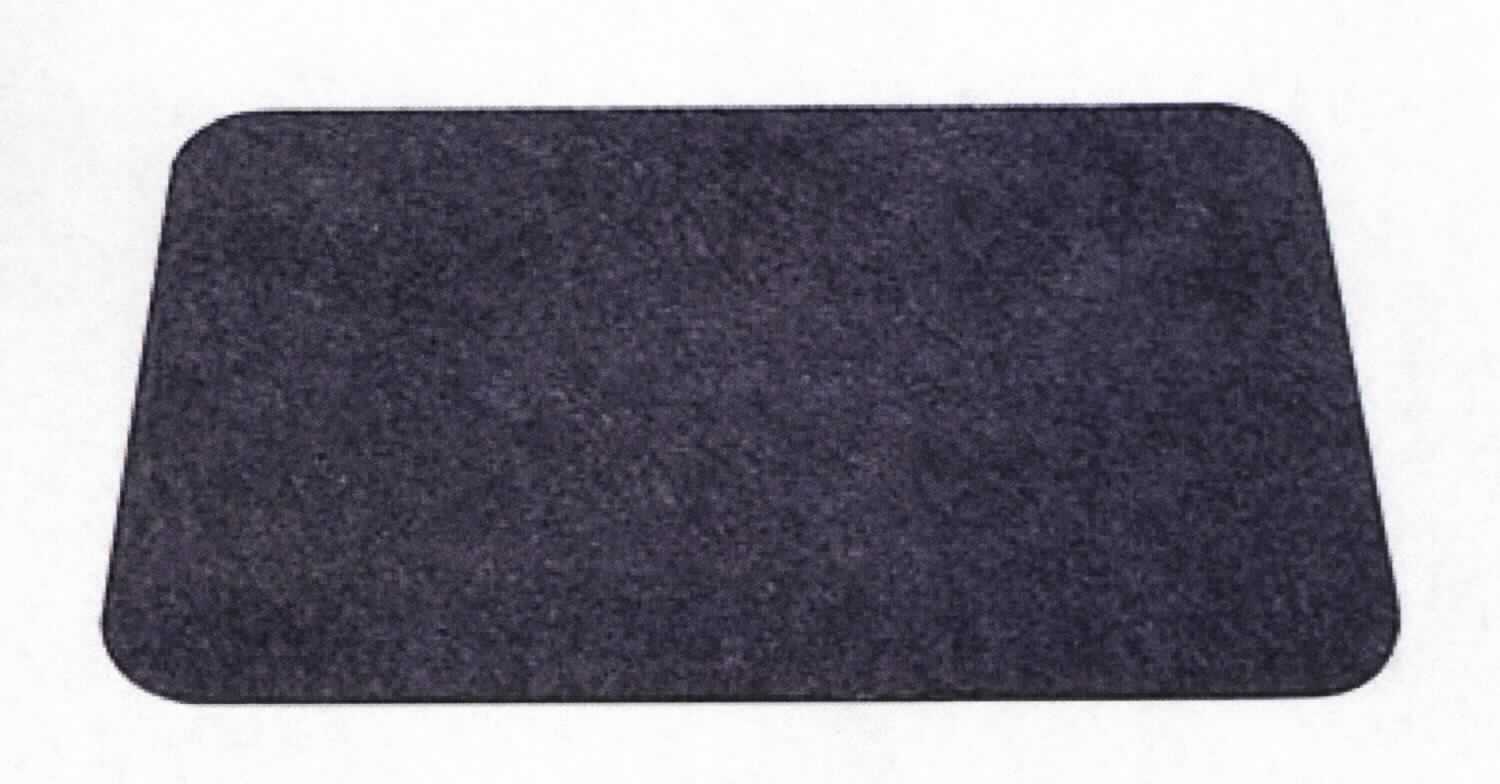 Fußbodenbelag, sog. Nähmaschinen-Unterlage, Foto siehe Anlage,
- annähernd rechteckig, mit abgerundeten Ecken; laut Antrag in den Abmessungen von 50 cm x 33 cm,
- laut Untersuchungsergebnis:
-- aus einem genadelten und mit Bindemittel verfestigten Vliesstoff aus synthetischen Chemiefasern, der auf der 
   Unterseite mit einer "Rückenbeschichtung" aus laut Antrag Kunststoff versehen ist, 
-- nicht gewebt oder getuftet,
-- ohne Hinweise auf Handarbeit,
- obwohl zu anderen Zwecken bestimmt (laut Antrag als Unterlage für Nähmaschinen), weist die Ware die 
  charakteristischen Merkmale (Widerstandsfähigkeit, Dicke und Steifheit) eines Fußbodenbelages auf,
- aufgrund der verwendeten Flächenerzeugnisse keine Ware der Position 3926.

"Fußbodenbelag, anderer als in den Positionen 5701 bis 5704 genannte, aus synthetischen Spinnstoffen, nicht 
 handgearbeitet"