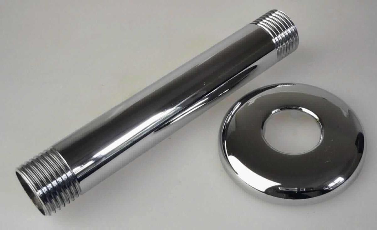 Bei dem Erzeugnis handelt es sich um einen Deckenanschluss für eine Kopfbrause und eine runde Rosette, je aus einer Kupfer-Zink-Legierung mit gewichtsmäßig vorherrschendem Kupfergehalt (Messing). Der Deckenanschluss besteht aus einem zylindrischen Rohr mit einer Länge von etwa 12 cm, das an beiden Enden mit einem Außengewinde versehen ist. Die Ware ist in Kunststofffolie und einem Pappkarton verpackt.
Nach der Montage dient die Ware als Teil einer sanitären Kopfbrause zum Duschen.
-Antragstellerangaben-

Abbildung siehe Anlage.

Derartige Erzeugnisse gehören als "andere Sanitärartikel und Teile davon, aus Kupfer" zur Codenummer 7418 2000 90 0 des Zolltarifs.