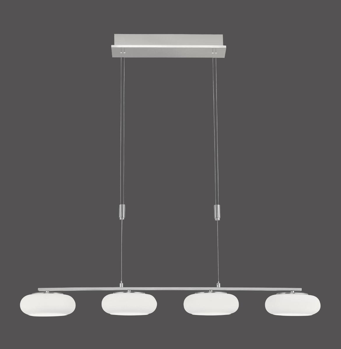 Bei der Ware handelt es sich um eine circa 108,5 cm x 20 cm x 120 cm (L x B x H) große elektrische Pendelleuchte für die Deckenmontage im Innenbereich, im Wesentlichen bestehend aus einer
quaderförmigen Deckenbefestigung aus Metall (Edelstahl und Nickel) mit integrierter weiß leuchtender LED-Lichtquelle, zwei Metallkabeln (Eisen) als Abhängung und einer quaderförmigen waagerecht angebrachten Metallstange mit vier integrierten, weiß leuchtenden LED-Lichtquellen, die mit vier runden Lampenschirmen aus Glas versehen sind.

Nach dem äußeren Erscheinungsbild und der Bedeutung für die Verwendung in Bezug auf die Lichtverteilung sind beide Stoffe (Metall und Glas) gleichermaßen von Bedeutung.
Hinsichtlich des Umfangs und der Bedeutung für die Verwendung in Bezug auf Form und Stabilität, bestimmt das Metall den stofflichen Charakter der Ware.

Hinweise auf Handarbeit liegen nicht vor.

Das Erzeugnis ist als "Leuchte“, anderweit weder genannt noch inbegriffen, elektrische Deckenleuchte, ausgenommen solche von der für öffentliche Plätze oder Verkehrswege verwendeten Art,
ausschließlich zur Verwendung mit LED-Lichtquellen bestimmt, aus Metall, nicht von den Codenummern 9405 1190 10 0 und 9405 1190 20 0 erfasst, einzureihen.