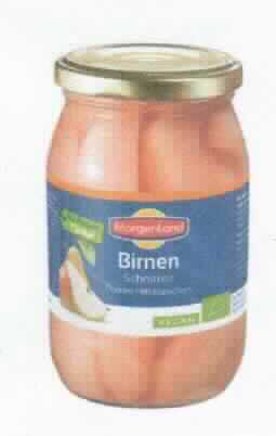 Birnen, zubereitet.

Antragsangaben: Bio-Birnen, Schnitten, geschält, entkernt; Zutaten: Birnen, Wasser, Apfelsaftkonzentrat.

Beschaffenheit der vorgelegten Warenprobe: orange-bräunliche, in Schnitten vorliegende, geschälte Birnen in einer schwach orangefarbenen Aufgussflüssigkeit. Geschmack: süß, fruchtig, säuerlich, nach Birnen. Aufmachung: in einem etikettierten 365 g-Originalkonservenglas für den Einzelverkauf aufgemacht (Abtropfgewicht: 220 g).
Alkoholzusatz (gemäß Angabe): nicht enthalten.
Zuckergehalt i. S. der ZAnm 2 a), Abs. 1 Kap 20: mehr als 15 GHT.
Zuckerzusatz i. S. der ZAnm 3, 2. Anstrich Kap 20: enthalten.

Früchte, Nüsse und andere genießbare Pflanzenteile, in anderer Weise zubereitet oder haltbar gemacht, auch mit Zusatz von Zucker, anderen Süßmitteln oder Alkohol, anderweit weder genannt noch inbegriffen, Birnen, ohne Zusatz von Alkohol, mit Zusatz von Zucker, in unmittelbaren Umschließungen mit einem Gewicht des Inhalts von 1 kg oder weniger, mit einem Zuckergehalt von mehr als 15 GHT, andere.