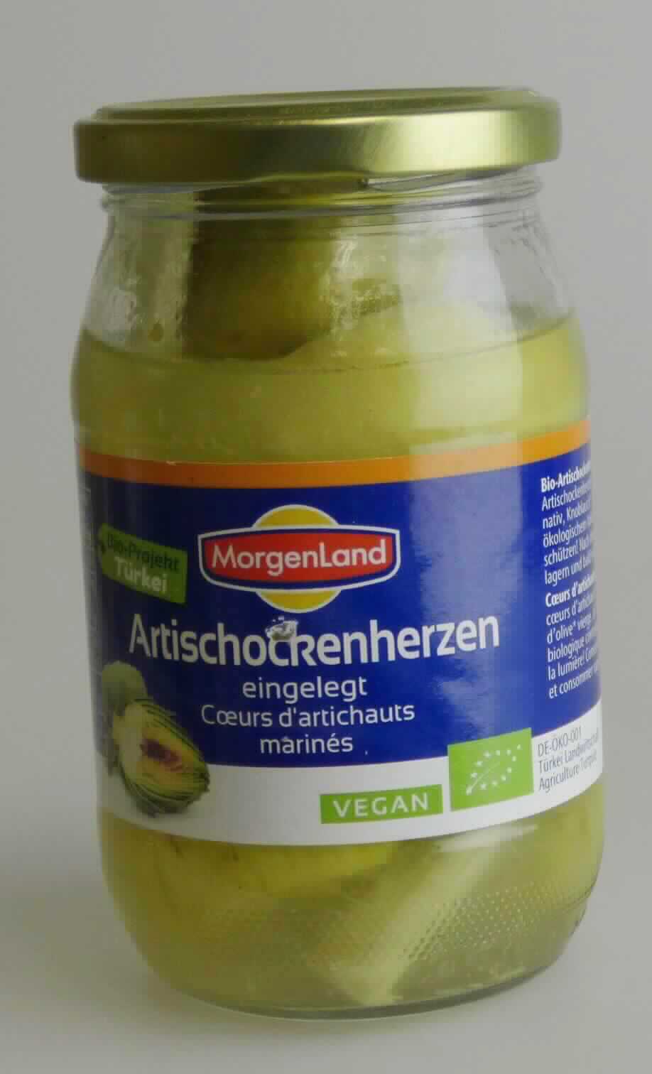 Artischocken, zubereitet.

Antragsangaben (als zutreffend unterstellt): Artischockenherzen, eingelegt; in 315 g-Gläsern; Zutaten: Artischockenherzen, Wasser, Zitronensaft, Olivenöl nativ, Knoblauch, Meersalz.

Beschaffenheit des vorgelegten Warenmusters: 5 hellgrüne Artischockenherzen mit Stielansatz, eingelegt in eine hellgrüne, trübe Lake. Geschmack: leicht salzig, leicht zitronensauer, nach Artischocke.
Aufmachung: in einem etikettierten 315 g-Originalkonservenglas für den Einzelverkauf aufgemacht (Abtropfgewicht: 140 g).

Anderes Gemüse, anders als mit Essig oder Essigsäure zubereitet oder haltbar gemacht, nicht gefroren, ausgenommen Erzeugnisse der Position 2006, andere als in den Unterpositionen 2005 10 bis 2005 91 der KN genannt, Artischocken, andere.