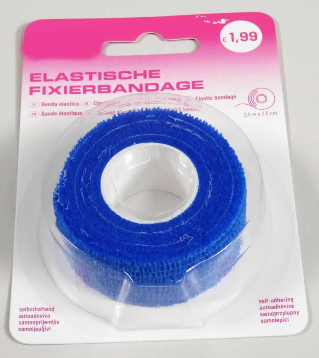 Watte, Gaze, Binden und ähnliche Erzeugnisse; selbsthaftende Bandage 

Bei der vorliegenden Ware handelt es sich um eine selbsthaftende, elastische Fixierbandage aus einem Nähgewirke aus Spinnstoffen. Es gibt verschiedene Ausführungen, die sich in Farbe, Länge und Breite unterscheiden. Die Ware ist aufgerollt in einer Sichtverpackung für den Einzelverkauf zu medizinischen Zwecken aufgemacht. 

Die Ware ist als andere Binde aus Spinnstoffen zu medizinischen Zweckeb in die Unterposition 3005 9050 der Kombinierten Nomenkaltur einzureihen.