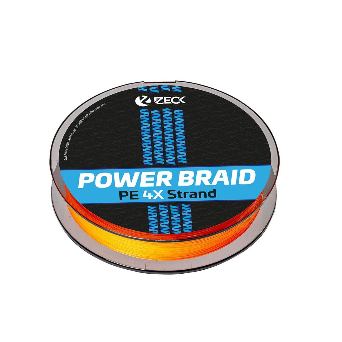 Bindfaden, sog. Powerbraid 4X, Art. 280095 - 280102, Foto siehe Anlage,
- auf einer Spule aus Kunststoff aufgewickelt und in einer Schachtel aus Kunststoff verpackt,
- als Meterware, laut Antrag mit einem Durchmesser von 0,14 mm, 0,16 mm, 0,18 mm bzw. 0,2 mm
  und einer Länge von 150 m bzw. 300 m,
- aus einem Rundgeflecht mit enger Flechtweise und festem Gefüge,
- aus synthetischen Chemiefasern (laut Antrag Polyethylen),
- vielseitig verwendbar, somit kein Binde- oder Pressengarn,
- mit einem Titer von augenscheinlich weniger als 50 000 dtex.

"Bindfaden, geflochten, aus Polyethylen, kein Binde- oder Pressengarn, mit einem Titer von
 weniger als 50 000 dtex (5 g je m)"