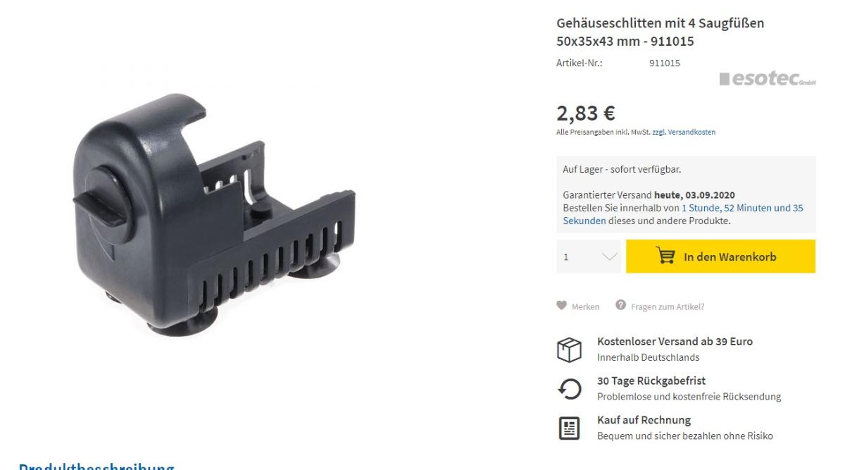 Sog. Pumpenschlitten
- aus einem spezifisch geformten Körper aus Kunststoff mit mehreren Öffnungen
  und Haltevorrichtungen (Abbildung siehe Anlage),
- zum Einbau in eine Flüssigkeitspumpe (Kreiselpumpe) bestimmt.

"Teil, erkennbar ausschließlich für Flüssigkeitspumpen bestimmt, keine Ware der
 TARIC-Codes 8413 9100 10 bis 8413 9100 50 - sog. Pumpenschlitten"