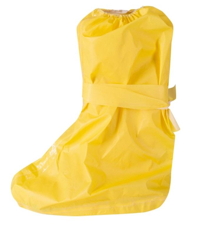 Überziehschuhe, sog. CoverChem200 Überziehstiefel, Artikel CC2SH-AR, Foto siehe Anlage,
- mit durch Nähen an das Oberteil angebrachten Laufsohlen aus Kunststoff (Spinnstoff mit
  einer mit bloßem Auge wahrnehmbaren Außenschicht aus Kunststoff); auf der Unterseite mit einem
  rutschhemmenden Streifen ausgestattet,
- mit Oberteil aus Kunststoff (Spinnstoff mit einer mit bloßem Auge wahrnehmbaren Außen-
  schicht aus Kunststoff),
- hinten, in der Mitte der Schafthöhe mit zwei Bindebändern versehen,
- an der Einschlupföffnung mit verengendem Gummizug,
- den Knöchel bedeckend,
- ohne Metallschutz in der Vorderkappe.

"Schuhe mit Laufsohlen und Oberteil aus Kunststoff, andere als in der Position 6401 und
  in den Unterpositionen (KN) 6402 1210 bis 6402 9110 genannte"