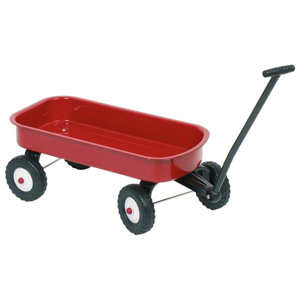 Bollerwagen, sog. Ziehwagen, Art. 14060, Foto siehe Anlage,
- laut Antrag:
- - mit den Abmessungen von ca. 101 cm x 25,5 cm x 21 cm,
- - mit einer Wanne aus unedlem Metall,
- - mit einer lenkbaren Deichsel, die über einen Handgriff aus Kunststoff verfügt,
- - mit Rädern aus Kunststoff,
- wird mit der Hand gezogen.

"Anderes nicht selbstfahrendes Fahrzeug (Bollerwagen)"