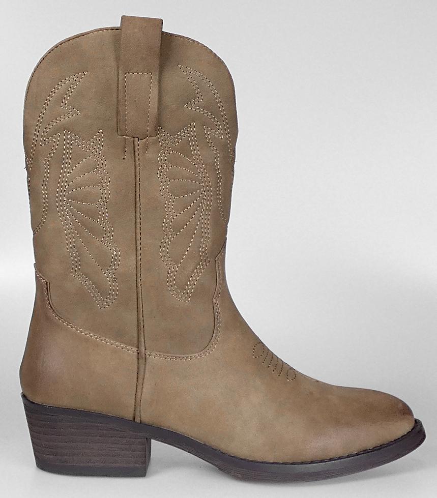Stiefel, Größe 37, Foto siehe Anlage,
- in Art eines Cowboystiefels gearbeitet,
- mit Laufsohlen aus laut Antrag Kunststoff,
- mit Oberteil aus Kunststoff (Spinnstoff mit einer mit bloßem Auge wahrnehmbaren Außenschicht
  aus Kunststoff),
- das Oberteil ist mit Ziernähten versehen,
- auf der Innenseite mit einem Reißverschluss,
- auf der Außenseite mit einer Anziehhilfe,
- den Knöchel bedeckend,
- ohne Metallschutz in der Vorderkappe,
- mit einem ca. 4﻿,﻿2 cm hohen Blockabsatz.

"Schuhe, andere als in der Position 6401 genannte, mit Laufsohlen und Oberteil aus Kunststoff,
 andere als in den Unterpositionen (HS) 6402 12 bis 6402 20 genannte, den Knöchel bedeckend,
 andere als in der Unterposition (KN) 6402 9110 genannte"