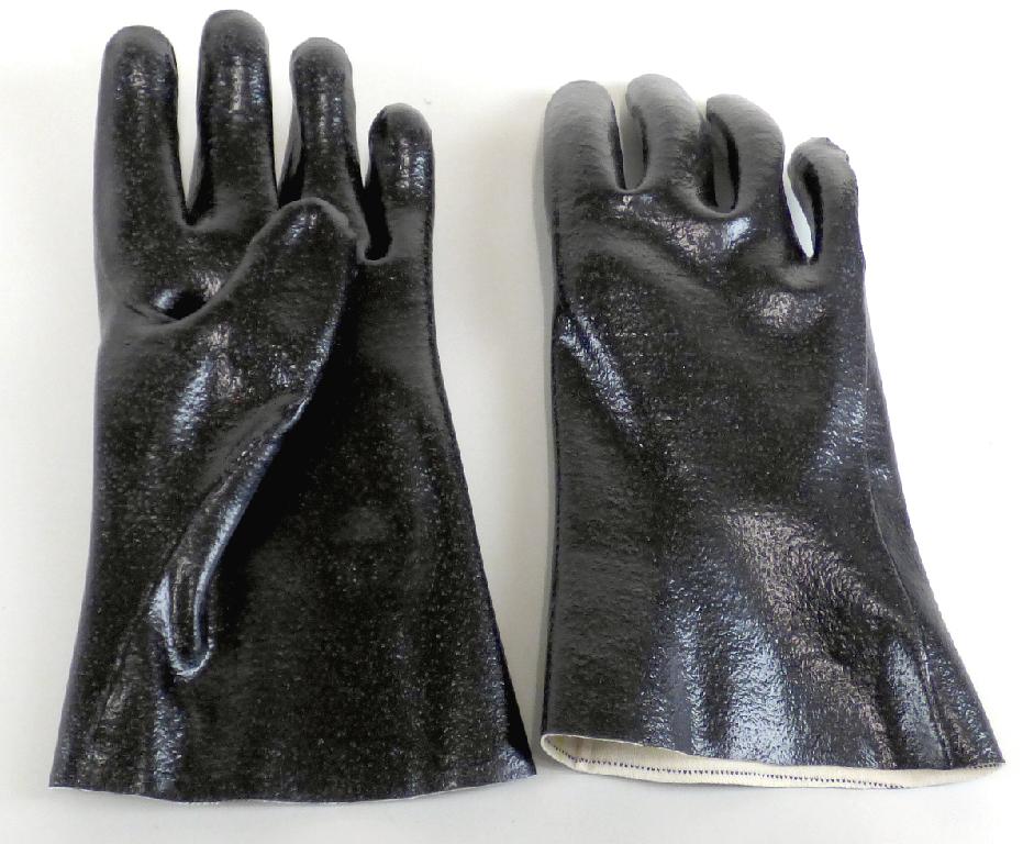 Fingerhandschuhe, sog. Schutzhandschuh Rubiflex ESD NB27A, Art. 60880, in Erwachsenengröße,
Foto siehe Anlage,
- als Fünffingerhandschuhe gearbeitet,
- aus buntgewirkten Gewirken aus laut Antrag Baumwolle und einem geringen Anteil Carbon (Kohlenstoff-
  fasern),
- nachträglich einseitig (Außenseite) im Tauchverfahren vollständig mit Kautschuk (laut Antrag Nitril-
  kautschuk; kein Zellkautschuk) überzogen,
- an der Eingriffsöffnung lediglich geschnitten.

"Fingerhandschuhe, aus Gewirken, mit Kautschuk überzogen"