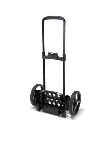 Transportkarre, sog. citycruiser rack, Foto siehe Anlage,
- nicht selbstfahrendes, sackkarrenartiges Beförderungsmittel,
- aus einem rohrartigen Gestell,
- aus Aluminium,
- platzsparend zusammenklappbar,
- mit einer stabilen Bodenplatte mit zwei Standfüßen,
- mir einem 4-fach höhenverstellbaren Teleskopgriff,
- mit zwei großen, kugelgelagerten, abnehmbaren Rädern,
- mit einer Halterung zur Befestigung einer Einkaufstasche (optional, nicht Gegenstand
  dieser Auskunft; ermöglicht die Verwendung als Einkaufstrolley),
- mit einer Halterung zur Befestigung an der Vorderseite eines Einkaufswagens,
- mit einer Belastbarkeit von 20 kg,
- zum Transport von Waren.

"Nicht selbstfahrendes Fahrzeug (Sackkarre, Einkaufstrolley)"