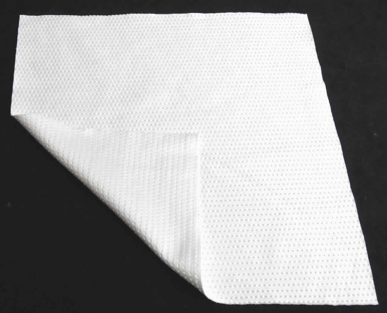 Kuliergewirke, sog. Tuch HC, Art. 06050, Foto siehe Anlage,
- in einem Polybeutel verpackt,
- lediglich quadratisch heiß zugeschnitten (somit nicht konfektioniert; damit keine Ware der Position 6307), in den 
  Abmessungen (L x B) von laut Antrag 23 cm x 23 cm,
- aus synthetischen Chemiefasern (laut Antrag Polyester und Polyamid),
- keine Elastomergarne oder Kautschukfäden enthaltend,
- kein Samt, Plüsch, Schlingengewirke oder Schlingengestricke,
- keine Raschelspitze.

"Gewirke, mit einer Breite von weniger als 30 cm, anderes als solche der Positionen 6001 und 6002, aus 
 synthetischen Chemiefasern, anderes als in der Unterposition 6003 3010 genannte"