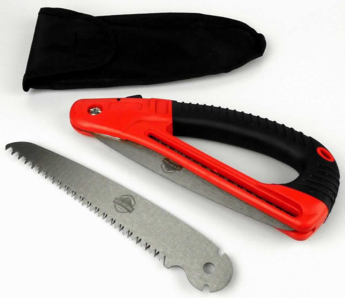 "Klappsäge"; Warenzusammenstellung in Aufmachung für den Einzelverkauf, bestehend aus

- einer mit freiem Arm zu handhabenden Säge aus einem, ca. 18 cm langen einklappbaren 
  Sägeblatt aus unedlem Metall und einem Bügelgriff aus Kunststoff

- - zum Sägen von kleinen und mittelgroßen Ästen

- einem Sägeblatt aus unedlem Metall zum Wechseln

- zusammengeklappt in einer speziell zur Aufnahme des Erzeugnisses hergerichteten Tasche
  aus Spinnstoff mit Gürtelschlaufe, die zum dauernden Gebrauch geeignet ist und gemeinsam 
  mit dem in Kunststofffolie verpackten Wechselsägeblatt in einem Karton aufgemacht

- die Klappsäge bildet im Hinblick auf das Gewicht und den Wert den charakterverleihenden 
  Bestandteil der Warenzusammenstellung

Abbildung siehe Anlage.

Derartige Erzeugnisse gehören als "Handsägen mit arbeitendem Teil aus unedlem Metall" 
zum TARIC-Code 8202 1000 00.
