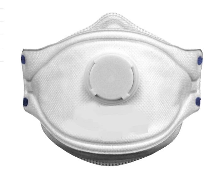 Gesichtsschutzmaske, sog. Feinstaubmaske FFP2 NR D, Art. SMP2S, Foto siehe Anlage,
- in einem Polybeutel verpackt,
- dem Mund- und Nasenbereich angepasst gearbeitet,
- mehrlagig gearbeitet; aus augenscheinlich unterschiedlich strukturierten Vliesstoffen der
  Position 5603 aus Spinnstoffen,
- auf der Innenseite im Nasenbereich mit einem Streifen aus Schaumkunststoff gepolstert und
  mit einem eingearbeiteten Streifen aus augenscheinlich unedlem Metall versehen, der eine 
  optimale Anpassung an den Mund- und Nasenbereich unterstützen soll,
- an den Seiten mit zwei elastischen Bändern zur Befestigung am Kopf ausgestattet,
- zum Erleichtern des Ausatmens in der Mitte mit einem sog. Ausatemventil in Form einer
  Membran aus augenscheinlich Kautschuk in einer Kunststofffassung ausgestattet (stellt
  kein mechanisches Teil oder auswechselbares Filterelement dar; somit keine Gasmaske
  der Position 9020),
- an allen Rändern thermisch verfestigt,
- u. a. durch Zusammenfügen konfektioniert,
- laut Antrag filtrierende Halbmaske FFP2 der Norm EN 149 entsprechend, damit keine Ware
  der Unterposition (KN) 6307 9098.

"Andere konfektionierte Ware (Gesichtsschutzmaske), aus Spinnstoffen, aus Vliesstoffen,
 filtrierende Halbmasken FFP2 gemäß EN 149"