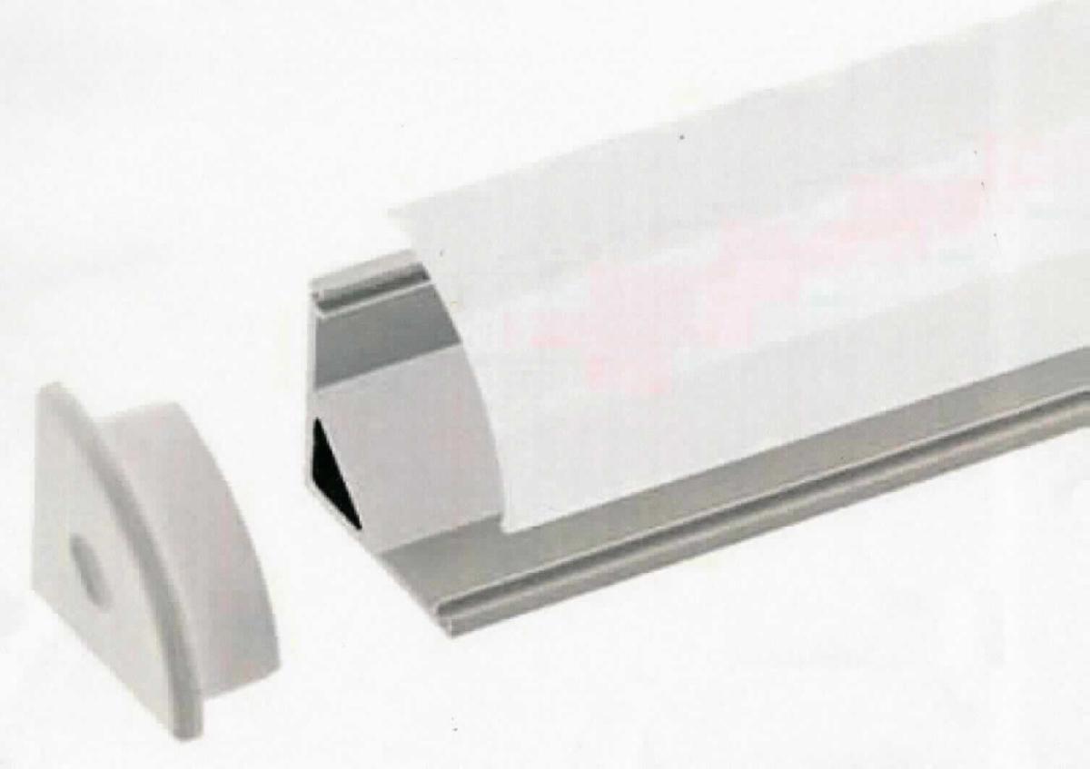 Hohlprofil aus Aluminium

Bei der Ware handelt es sich um ein rechtwinkliges Profil mit einem dreieckigen Hohlraum und einem über die gesamte Länge von 1 m gleichbleibenden Querschnitt. Das Erzeugnis ist aus einer Aluminiumlegierung (T5 6063) gefertigt und eloxiert.
Die Ware wird zur Montage für LED-Streifen verwendet. 
Eine Einreihung als erkennbares Teil eines Beleuchtungskörpers der Position 9405 ist ausgeschlossen.

Die Ware ist nach ihrer Beschaffenheit als "Hohlprofil aus Aluminiumlegierungen" in den TARIC-Code 
7604 2100 00 einzureihen.