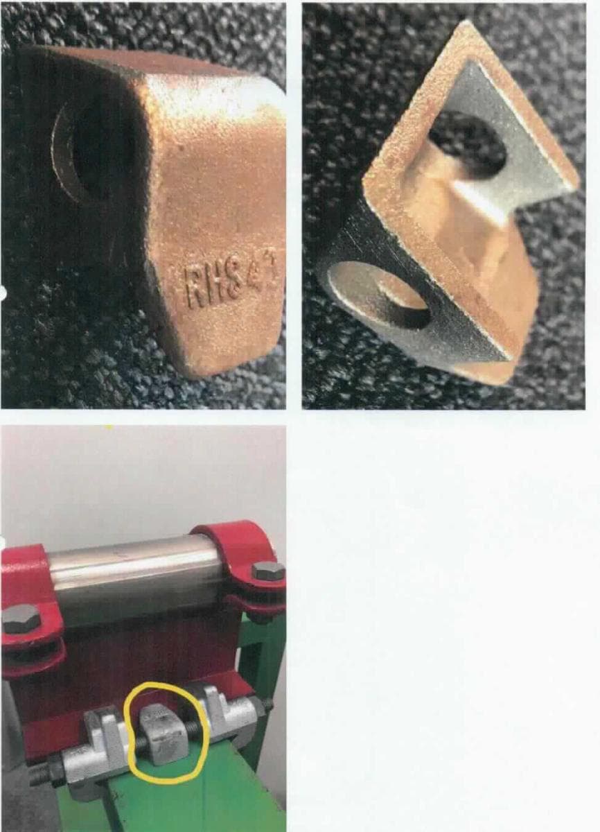 Abhebesicherung aus Stahlguss

Bei der Ware handelt es sich nach den Angaben um ein Erzeugnis aus Stahlguss  (Werkstoff ZG310-570), oberflächlich nicht bearbeitet. Das Erzeugnis wird als Sicherungsselement bei der Montage von Trägern an Traversen oder in Profilschienen verwendet.

Das Erzeugnis ist als andere Ware aus gegossenem Stahl in die Codenummer 7325 9990 90 0 des Zolltarifs einzureihen.