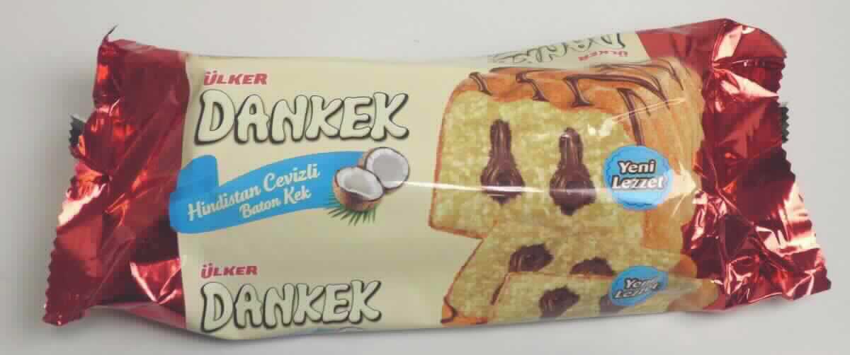 Kuchen mit Kokosnuss- und Schokoladencreme

Beschreibung des vorgelegten Warenmusters:
Kleiner goldbrauner Kastenkuchen (L