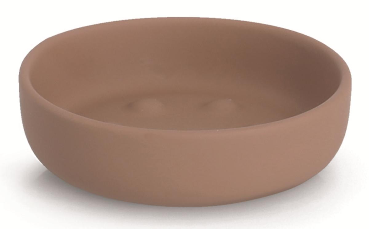 Anderer keramischer Toilettengegenstand, sog. Seifenschale, Keramik, mocca, Foto siehe Anlage,
- braune, matt glasierte, runde Seifenschale mit hochgezogenem Rand,
- innen mit sechs erhabenen Abtropfnoppen,
- in den Abmessungen: ca. 3 cm (Höhe) x 11 cm (Durchmesser),
- keramisches Erzeugnis; nach der Formgebung gebrannt; tonmineralhaltiges Material enthaltend,
- laut Antrag aus Steinzeug,
- zur Verwendung als Seifenschale im Badezimmer bestimmt.

"Anderer keramischer Toilettengegenstand, aus Steinzeug"