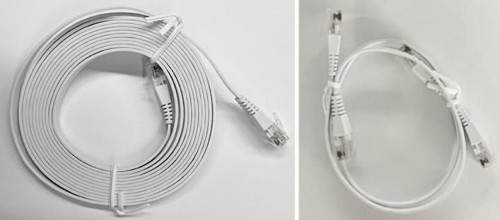 Isoliertes elektrisches Kabel, sog. "CAT6 Netzwerkkabel": 
- bestehend aus acht paarweise miteinander verdrillten Einzelleitern (sog. "twisted pair") in einem gemeinsamen flachen Kabelmantel, ungeschirmt (UTP), mit zwei RJ45-Steckern mit Verriegelungsnase,
- in zwei unterschiedlichen Längen (0,3 m und 3,0 m),
- für eine Spannung von weniger als 1000 V
- zum Verbinden von Netzwerk- und Telekommunikationsgeräten zur Übertragung von Telekommunikationsdaten.

Die Ware ist als "isoliertes elektrisches Kabel, nicht von den Unterpositionen (HS) 8544 11 bis 8544 30 erfasst, für eine Spannung von 1000 V oder weniger, mit Anschlussstücken versehen, von der für die Telekommunikation verwendeten Art" einzureihen.