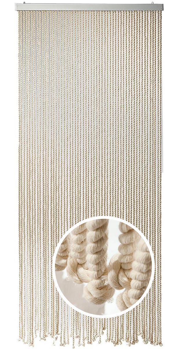 Ware aus Seilen, Foto siehe Anlage,
- mit einer Breite von ca. 90 cm und einer Länge von ca. 245 cm,
- aus Seilen aus Spinnstoffen, die an einem Ende an einer Schiene aus Kunststoff (Aufhängevorrichtung)
  befestigt und am anderen Ende abgeknotet sind,
- durch Zusammenfügen konfektioniert.

"Ware aus Seilen, anderweit weder genannt noch inbegriffen"