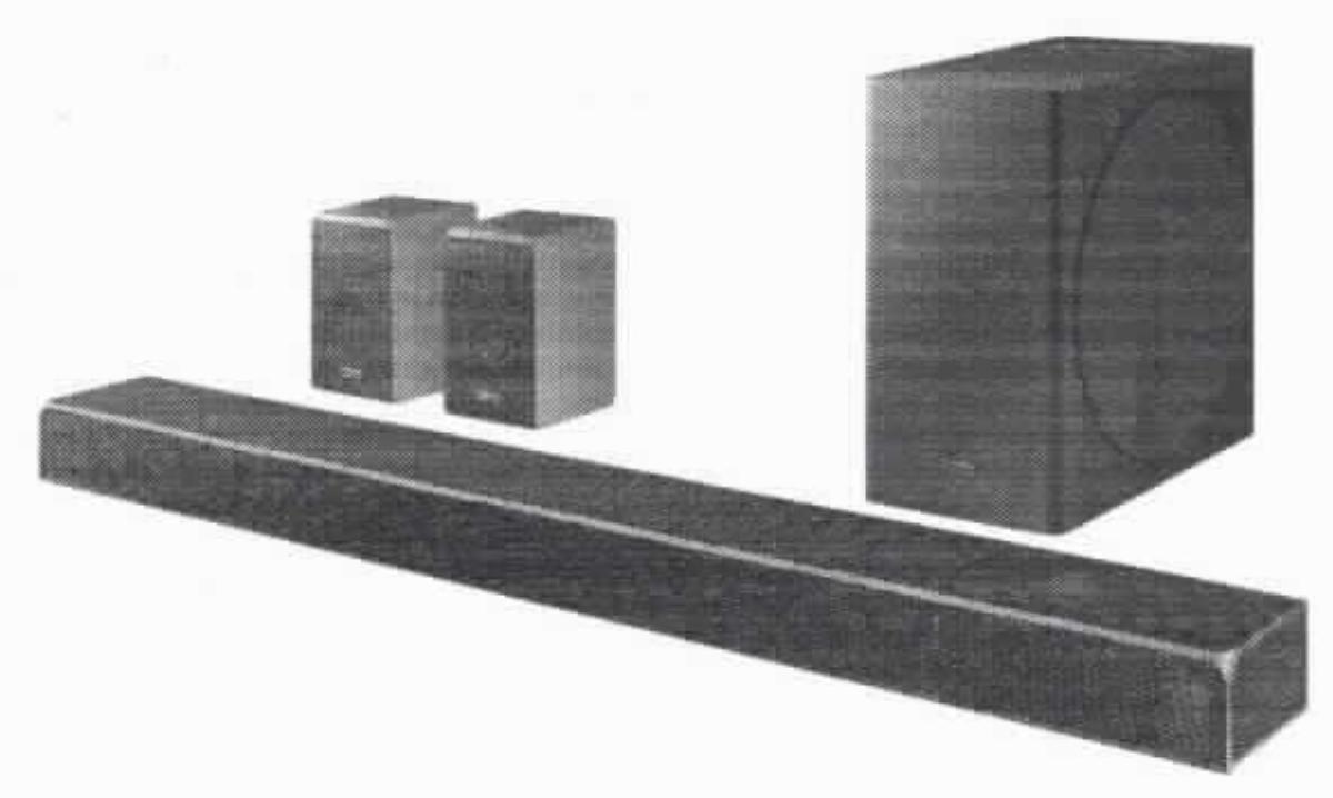 Soundbar (Bluetooth/Netzwerk-Lautsprecher)
- aus Audiosignalelektronik mit Audiodecoder, D/A-Wandler, WLAN-Modul, Tonfrequenz-
  verstärker, 17 Lautsprechern und Bluetooth-Funksende- und -empfangsmodul in einem 
  gemeinsamen Gehäuse (Abmessungen: 122,5 x 8,3 x 13,7 cm) mit HDMI- und 
  Audioanschlüssen und separater Fernbedienung, Abbildung siehe Anlage,
- zur Tonwiedergabe aus dem Internet und aus dem lokalen Netzwerk (Audiostreaming)
  - kennzeichnende Haupttätigkeit -, zur Verwendung als Tonfrequenzverstärker und 
  Mehrfach-Lautsprecher für über Kabel angeschlossene Audiogeräte sowie zum 
  drahtlosen Empfangen und Senden von Audiodaten im Bluetooth-Standard,
- zusammen mit Beipack (Subwoofer, zwei Lautsprecher, Kabel, Wandhalterung, 
  Handbuch) in einer gemeinsamen Verkaufsumschließung.
Die Soundbar bestimmt den Charakter des Ganzen.

"Tonwiedergabegerät, nicht von der in den Unterpositionen 8519 20 10 bis 85 19 50 00
 erfassten Art, keine magnetischen, optischen oder Halbleiter-Aufzeichnungsträger 
 verwendend (Kombination aus Tonwiedergaberät für Audio-Streaming - kennzeichnende 
 Haupttätigkeit -, Tonfrequenzverstärker, Lautsprecher und Apparat für die Kommunikation 
 in einem drahtlosen Netzwerk, in funktioneller Einheit mit Fernbedienung, in Waren-
 zusammenstellung mit nicht charakterbestimmendem Beipack, in Aufmachung für den 
 Einzelverkauf)"