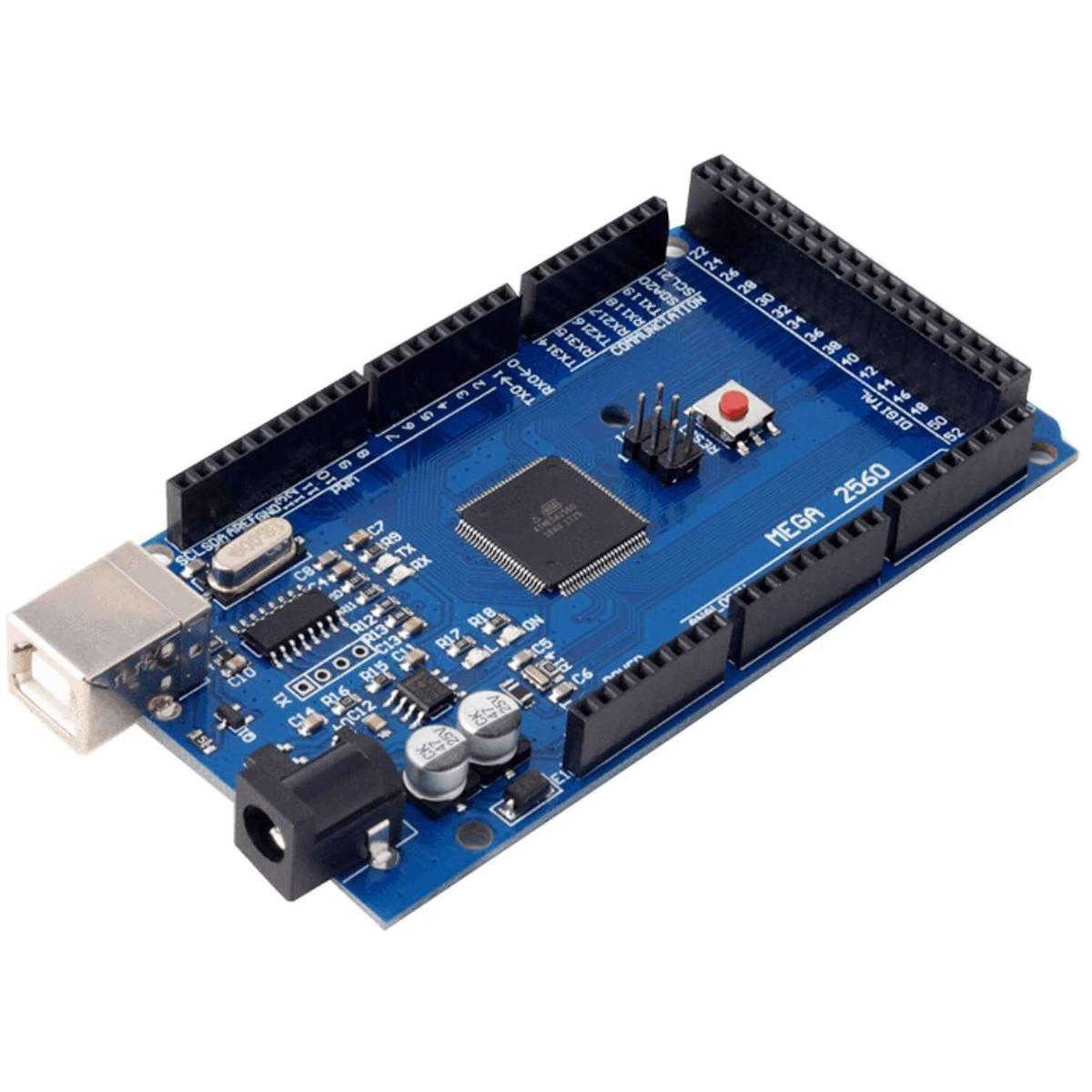 Sog. Mikrocontroller-Board,    
aus einer mit Mikrocontrollern (u.a. ATmega2560), einem USB-Anschluss,
digitalen Ein- und Ausgängen, analogen Eingängen sowie weiteren aktiven und
passiven Bauelementen bestückten elektronischen Schaltung, nach Programmierung
zum elektrischen Schalten und zum Steuern verschiedener Anwendungen bestimmt.

Die Ware ist als "speicherprogrammierbare Steuerung, keine Vermittlungseinrichtung der
Position 8517, für eine Spannung von 1000 V oder weniger, nicht von den Unterpositionen
8537 1010 bis 8537 1091 70 erfasst" einzureihen.