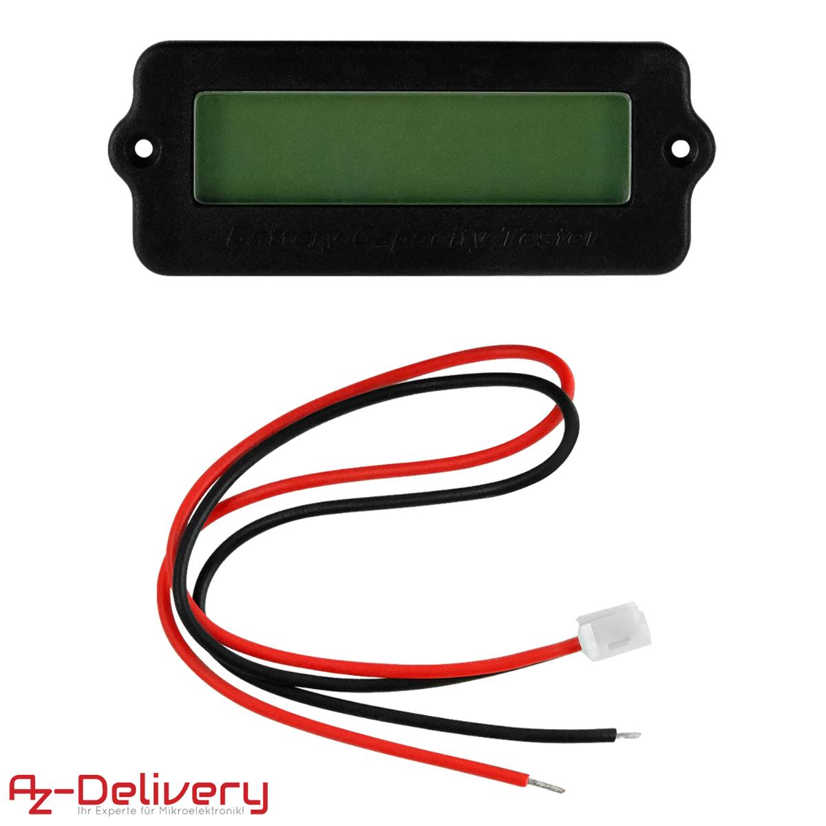 Sog. Batterie-Tester, im Wesentlichen bestehend aus einem an den Seiten jeweils mit einem Loch versehenen quaderförmigen Gehäuse (55 x 23 mm), das vorderseitig mit einem LC-Display und rückseitig mit einem zweipoligen Molex-Stecker und einem Schalter zur Einstellung der Spezifikationen ausgestattet ist (siehe Abbildungen in der Anlage).
Die Ware, die zusätzlich über eine Sleep-Funktion und eine Ultra Funktion für geringen Stromverbrauch verfügt, ist für die Messung der verbleibenden Kapazität wiederaufladbarer 12-V-, 24-V-, 36-V-, und 48-V-Batterien (u. a. Bleisäurebatterien, Lithiumbatterien) bestimmt. Dazu wird diese an die Batterie angeschlossen. Die Messwerte werden als Prozentsätze angezeigt.
Die Ware ist dazu bestimmt, den Batterieladezustand u. a. in Messgeräten, mobilen Ausrüstungen, Reinigungsmaschinen festzustellen und anzuzeigen.
Die Ware wird als "Gerät zum Messen und Prüfen elektrischer Größen (Spannung), ausgenommen Zähler der Position 9028, nicht von den Unterpositionen (KN) 9030 1000 bis 9030 3320 erfasst" eingereiht.