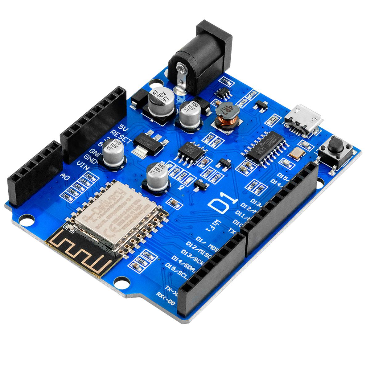 WiFi-Modul
- aus einer mit WiFi-System-on-Chip-Baustein und weiteren Bauelementen bestückten
  gedruckten Schaltung mit Micro-USB-Eingang, Stromanschluss, Analogeingang und
  weiteren Anschlüssen in Form von Kontaktflächen sowie PCB-Antenne
  (Abbildung siehe Anlage),
- zum Empfangen von Funksignalen von verschiedenen WiFi-fähigen Geräten und zum
  Senden von Funksignalen jeweils zur Steuerung WiFi-fähiger Geräte sowie zum Empfangen,
  Konvertieren und Senden von Signalen im WiFi-Standard (Standard: IEEE802.11 b/g/n)
  bei einer Frequenz von 2.4 GHz - ohne kennzeichnende Haupttätigkeit -,
- zusammen mit Beipack (Kontaktleisten) in einer gemeinsamen Verkaufs-
  umschließung.
Das WiFi-Modul bestimmt den Charakter des Ganzen.

"Funkfernsteuergerät - Multifunktionsmaschine aus Funkfernsteuerung
 und Apparat für die Kommunikation in einem drahtlosen Netzwerk - ohne kennzeichnende
 Haupttätigkeit -, in Warenzusammenstellung in Aufmachung für den Einzelverkauf mit nicht
 charakterbestimmendem Beipack"