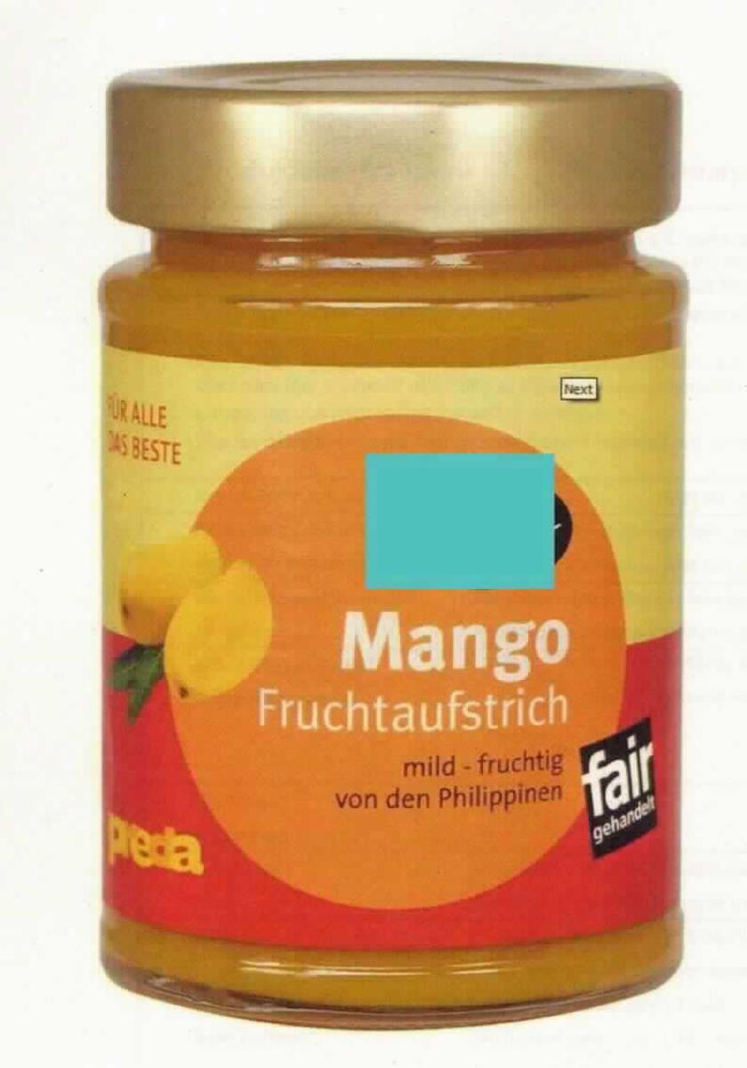 Fruchtaufstrich.

Antragsangaben (als zutreffend unterstellt): Fruchtaufstrich Mango. Zutaten: 55 % Mangopüree, Rohrzucker, Wasser, Zitronensaftkonzentrat, Geliermittel: Pektin. Aufmachung: in einem etikettierten 220 g-Schraubdeckelgas für den Einzelverkauf aufgemacht. Es wurden vertrauliche Angaben gemacht.
Die Ware wurde durch eine Abbildung veranschaulicht.

Zuckergehalt gemäß ZAnm 2 a) Abs 1 zu Kap 20 (gemäß Angabe): mehr als 30, weniger als 70 GHT.
Es kann mit Hinblick auf die Warenbezeichnung und -zusammensetzung als erfüllt angesehen werden, dass die Ware durch Kochen i. S. der Anmerkung 5 zu Kapitel 20 hergestellt wurde.

Konfitüren, Fruchtgelees, Marmeladen, Fruchtmuse und Fruchtpasten, durch Kochen hergestellt, auch mit Zusatz von Zucker oder anderen Süßmitteln, andere, nicht von Zitrusfrüchten, mit einem Zuckergehalt von mehr als 30 GHT, andere als in den TARIC-Codes 2007 9010 00 bis 2007 9939 75 genannt, mit einem Gehalt an Zucker von weniger als 70 GHT.