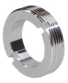 Es handelt sich um etwa 3 mm hohe, hohlzylindrische Erzeugnisse aus einer Kupfer-Zink-Blei-Legierung mit gewichtsmäßig vorherrschendem Kupfergehalt, die ein Außengewinde (M12) aufweisen. Auf einer Seite sind die Waren mit zwei gegenüberliegenden Einkerbungen versehen, die als Kraftansatz dienen.
Sie dienen dazu, eine Linse in einer Optik zu befestigen. Der durchgehende Hohlraum (Durchmesser: ca. 8 mm) ermöglicht den Lichtdurchlass.
- Antragstellerangaben -

Abbildung siehe Anlage.

Derartige Erzeugnisse gehören als "den Bolzen ähnliche Waren aus Kupfer, mit Gewinde" zum TARIC-Code 7415 3900 00.