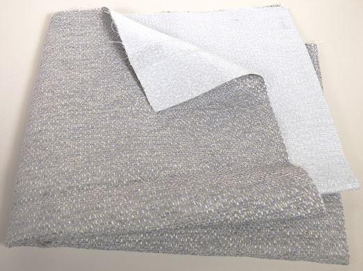 Textillaminat, Foto siehe Anlage,
- als Meterware, mit einer Breite von laut Antrag 145 cm,
- aus zwei mit ihrer ganzen Fläche aufeinanderliegenden und so miteinander durch Kleben 
  verbundenen Lagen:
-- mit einer Oberlage (Schauseite):
--- aus einem Chenillegewebe; mit samtartiger Oberfläche,
--- aus Chenillegarnen und anderen Garnen; beide aus synthetischen Chemiefasern (laut 
    Antrag Polyester),
-- mit einer Unterlage:
--- aus einem einfarbigen Gewebe,
--- aus synthetischen Chemiefasern,
- das die Schauseite bildende Chenillegewebe verleiht der Ware insbesondere im Hinblick
  auf die Verwendung als Möbelbezugsstoff ihren wesentlichen Charakter.

"Chenillegewebe, keine Ware der Positionen 5802 oder 5806, aus Chemiefasern"