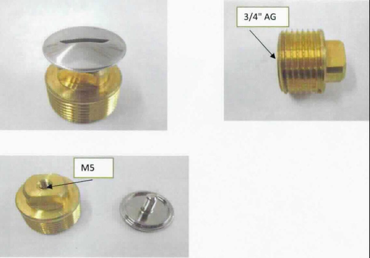 Rohrverschlussstück aus Messing

Bei der Ware handelt es sich um ein metallisches messingfarbenes Erzeugnis mit einem 3/4"-Außengewinde und einem abnehmbaren Abdeckstift aus verchromtem Messing. 
Nach den Angaben besteht das Erzeugnis aus Messing (Kupfer-Zink-Legierung) und dient als Verschlussstück für Rohre. 

Die Ware ist nach ihrer Beschaffenheit als "Rohrverschlussstück aus Kupferlegierungen (hier: Messing)" in die Codenummer 7412 2000 00 0 des Zolltarifs einzureihen.