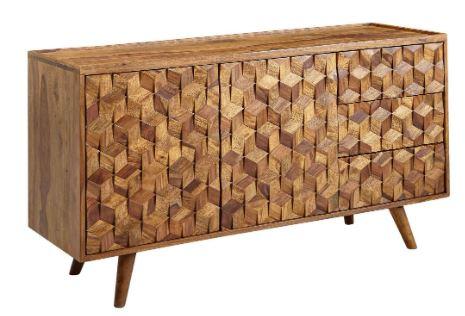 Das Erzeugnis "Wohnling Sideboard 138 cm" ist eine 138 x 76 x 45 cm (B x H x T)  große, auf den Boden zu stellende Kommode aus Sheesham-Massivholz, bestehend aus drei auf der rechten Seite befindlichen Schubladen. Links daneben befinden sich zwei Stauräume mit Türen. Das Möbel steht auf vier Standfüßen aus Holz.

Das Erzeugnis dient zur Ausstattungen von Wohnungen, insbesondere zur Ablage bzw. Aufbewahrung von Gegenständen und kann aufgrund seiner Gestaltung in unterschiedlichen Bereichen der Wohnung verwendet werden.

Die in einem Karton verpackte Ware wird als "anderes als von der Position 9401 und 9402 erfasstes Möbel, aus Holz, ohne speziellen Raumbezug" eingereiht.
