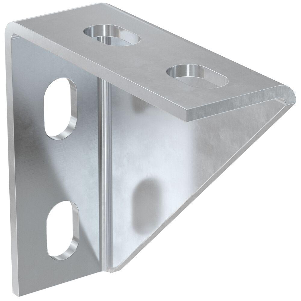 Es handelt sich um ein Erzeugnis aus galvanisch verzinktem Stahlblech, bestehend aus einer rechteckigen Grundplatte als Auflagefläche für eine Wand  (Abmessungen etwa 100 x 40 x 4 mm), mit einem rechtwinkelig abgehenden Ausleger gleicher Größe. Grundplatte und Ausleger sind jeweils mit zwei Langlöchern (22 x 13 mm) versehen. Zur Verstärkung der Konsole verbindet ein dreieckiges Stück Stahlblech eine der Seitenkanten von Grundplatte und Ausleger. Das Erzeugnis dient u. a. zum Befestigen von Rohrleitungen und -komponenten unter Einbindung von Rohrschellen und Montageschienen.

- Antragstellerangaben -
Abbildung siehe Anlage.

Derartige Erzeugnisse gehören als "den Konsolen ähnliche Waren aus unedlen Metallen" zur Codenummer 8302 5000 00 0 des Zolltarifs.