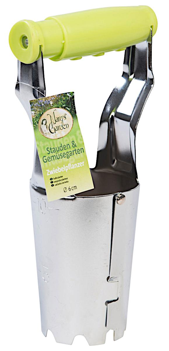 "Blumenzwiebelpflanzer"
- mit freiem Arm zu handhabendes Werkzeug für den Gartenbau mit arbeitendem Teil
  aus Stahl
- aus zwei gleichartig geformten, beweglich gelagerten Stahlblechteilen, die im oberen
  Bereich mit einem Griff aus Kunststoff verbunden sind
- Abmessung (Höhe x Durchmesser): etwa 28 cm x 7 cm
- der Griff enthält eine einfache mechanische, mittels Druck zu betätigende Vorrichtung
  zum Auseinanderdrücken der Blechteile
- zum Einpflanzen von Blumenzwiebeln durch Herausheben der Erde

Abbildung siehe Anlage.

Derartige Erzeugnisse gehören als "andere Handwerkzeuge für den Gartenbau, mit arbeitendem
Teil aus unedlem Metall" zur Codenummer 8201 9000 00 0 des Zolltarifs.